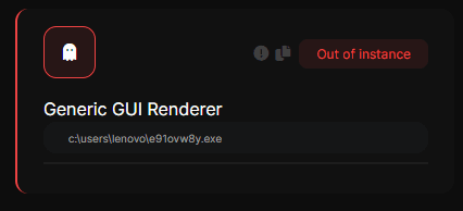 Captura de la detección: Render de GUI genérico