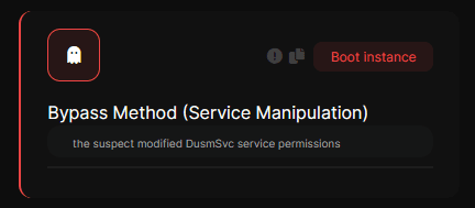 Captura de la detección: Método de bypass (manipulación de servicio)