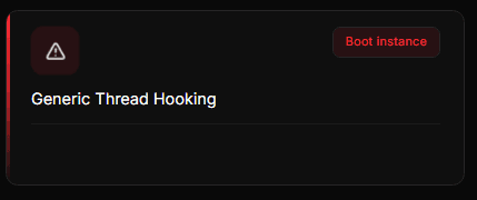 Tespit ekran görüntüsü: Genel thread hook'u